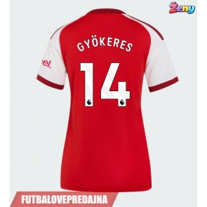 Lacne Ženy Futbalové dres Arsenal Viktor Gyokeres #14 2026-27 Krátky Rukáv - Domáci